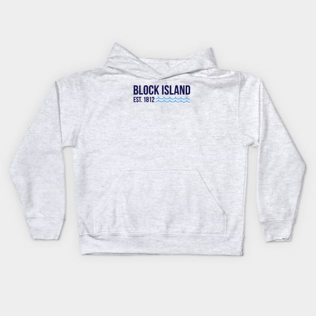 Block Island,Rhode Island Kids Hoodie by RachelLaBianca